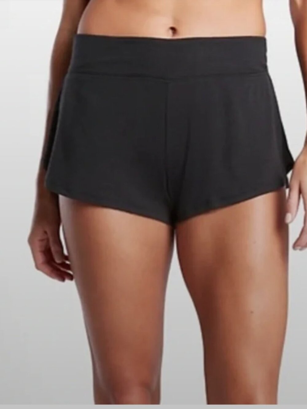 Athleta Well Rested Rib Sleep Short Medium Black